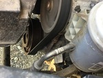 Engine with A/C Compressor