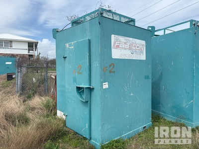 Quantity of (5) 6 ft x 6 ft Aluminum Toolhouse Tool Box