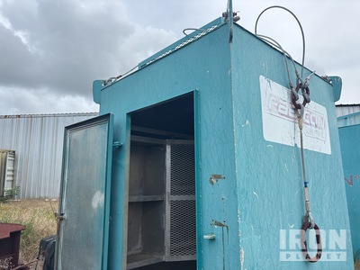 Quantity of (5) 6 ft x 6 ft Aluminum Toolhouse Tool Box