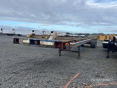 1986 Hyundai T/A Extendable Remolque Portacontenedores