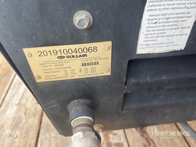 2019 Sullair XAS185 Air Compressor
