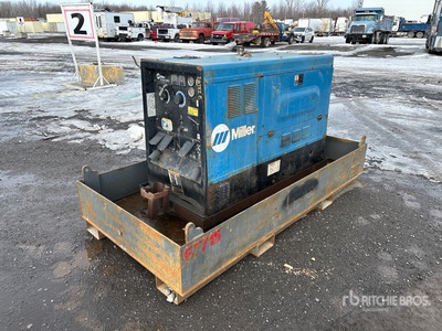 2013 Miller Big Blue 500D 550 A Skid-Mounted Multi-Process Soudeuse à moteur