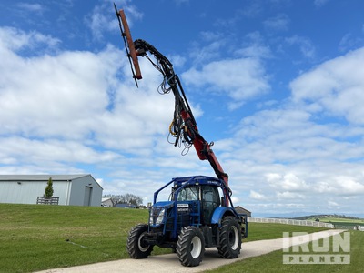 2013 New Holland T7.170 w/ Fassi F135A.2.24 Knuckle Boom & Forestry Trimmer 4WD Tractor