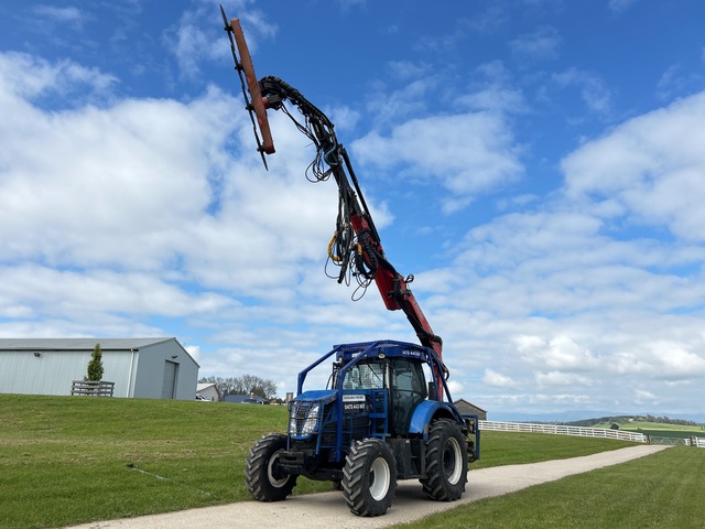 2013 New Holland T7.170 w/ Fassi F135A.2.24 Knuckle Boom & Forestry Trimmer 4WD Tractor