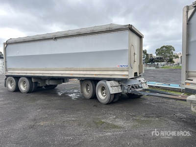 2021 Tefco 8.3 m Quad Dog Remorque à benne basculante arrière