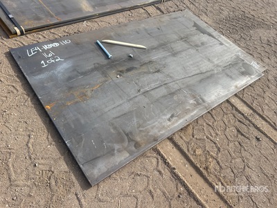 Quantity of (2) 2026 AGT 5ft x 8ft Steel Plates (Unused)