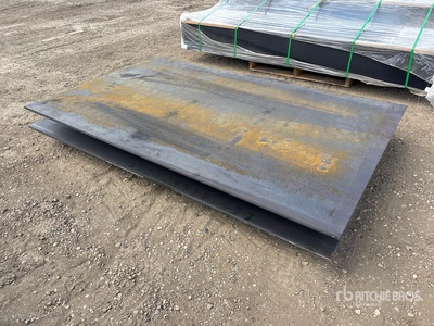 Quantity of (2) 2026 AGT 5 ft x 8 ft (0.75 in Thick) Steel Plates (Unused)