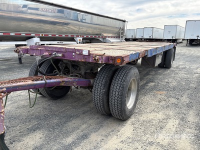 1960 Fruehauf 24 ft T/A Turntable Przyczepa płaska
