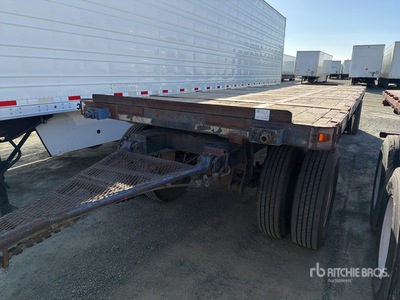 1974 Brown 26 ft 2 axles Remolque caja abierta