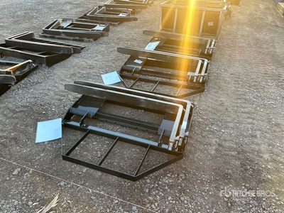 Quantity of (8) 2026 Mower King SA Skid Steer Forks (Unused)