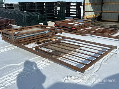 12 ft 3 in x 6 ft Steel Opening with sliding door Livestock Gate