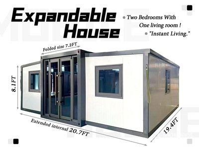 ROMAX ROB20 19 ft 4 in x 7 ft 2 in Expandable Home H 8 ft 2 inch 移動性建物 - その他