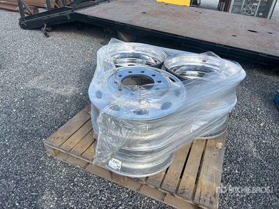 Quantity of (6) Peterbilt Aluminum Wheels