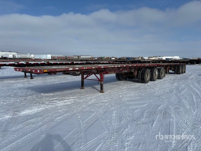 2008 Doepker DSL-30 Super 30 32 ft Super B-Train Lead Flatbed Trailer