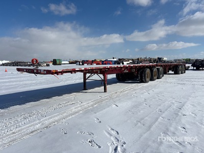 2008 Doepker DSL-30 Super 30 32 ft Super B-Train Lead Flatbed Trailer