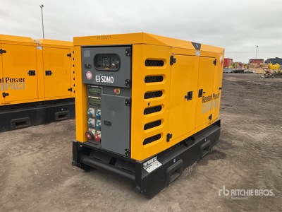 2016 Sdmo R66 66 kVA Skid-Mounted مولد