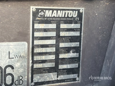 2012 Manitou MT1840 Chariot Telescopique Telehandler
