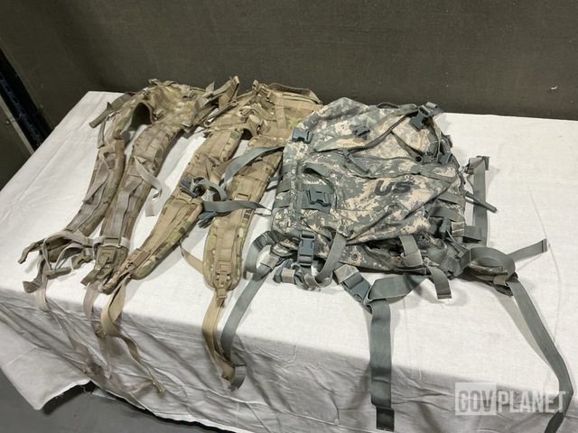(53) Enhanced Frame Shoulder Straps, (9) Assault Packs & Assorted Items