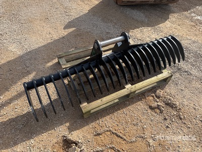 2026 Haener HBR2000-P60A Lifting Râteau de pelleteuse (Unused)