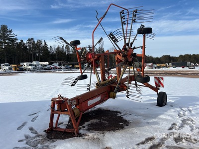 1996 Fella TS 670 18 ft 3-Point 2 Rotor Andanatore fieno