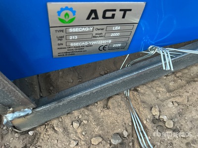 2026 AGT SSECAG-Y Skid Steer Auger (Unused)