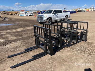 Quantity of (5) 2026 Mower King SA-100 48 in Heavy Duty Fourches pour chargeuse à différentiel (Unused)