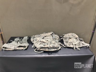 (12) Large Field Pack Sets, (50) Fighting Load Carriers & Assorted Items