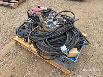 pallet of filters, Cables/ Tow rope garage door motor