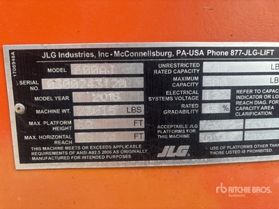 2018 JLG 600AJ Podnośnik Przegubowy