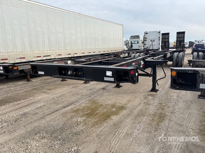 2023 Chassis King 40 ft T/A Extendable Container Trailer