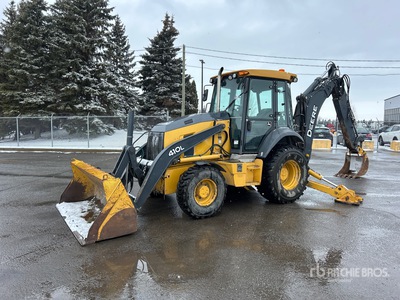 2017 John Deere 410L 4x4 لودر خلفي