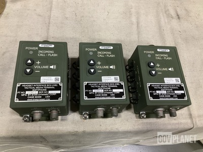 (3) Star Dynamic 2176C-1 Headset Interface Boxes