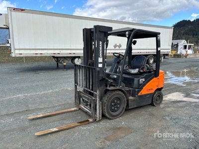 2019 Doosan G25N-7 4600 lb Cushion Tire Forklift