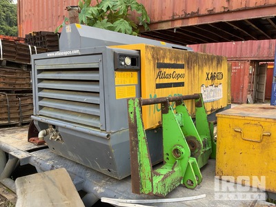 2010 Atlas Copco XAHS186 Skid-Mounted Air Compressor (Inoperable)