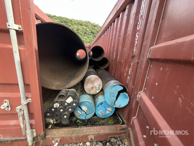 Quantity of 40 ft Steel Pipe Container