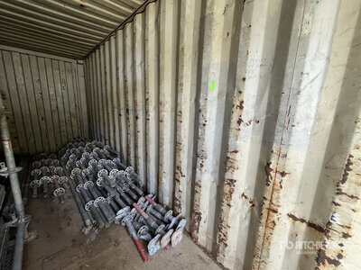 Quantity of 20 ft Container With Scaffolding