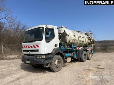 Renault 6x4 Camion Hydrocureur Vacuüm tankwagen (Inoperable)