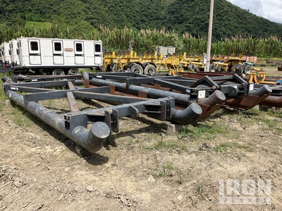 BOCCACCI Slitta Twist Lock Patin Porta Box Pipe Handling Trailer