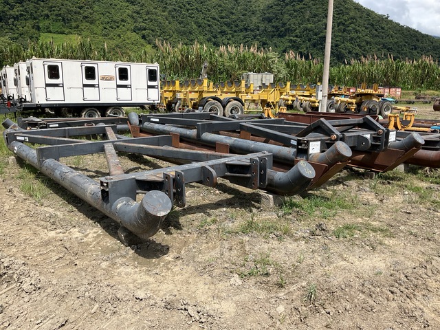 BOCCACCI Slitta Twist Lock Qty of 4 Patin Porta Box Pipe Handling Trailer