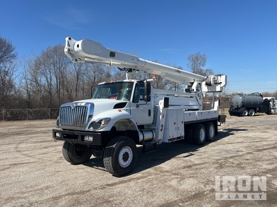 2012 Altec AM900-E100 99 ft on 2013 International 7400 SBA 6x6 Cable Placer Bucket Truck