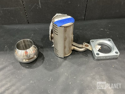 (1) Ported Valve Ball, (1) Square Flange & Assorted Items