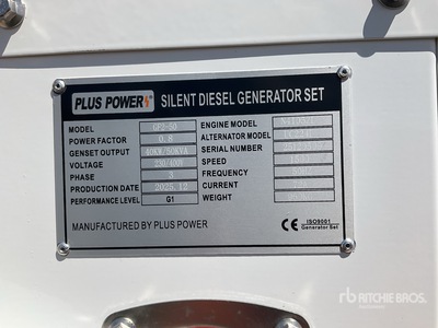 2025 Plus Power GF2-50 مولد (Unused)