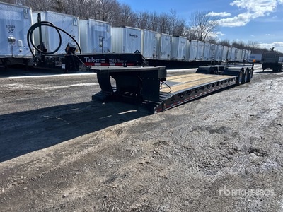 2018 Talbert 55 ton Tri/A Double Drop Removable Gooseneck Lowboy Trailer