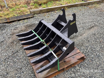 43 in Râteau de pelleteuse - Fits Hitachi EX60