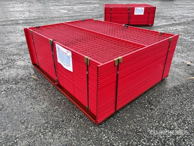 Quantity of (30) Canex 8 ft x 6 ft Powder Coated サイト フェンス (Unused)
