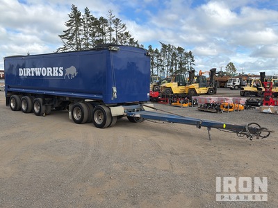 2014 Transport Trailers 5A 8400 mm 5/Axle Dog Drawbar Aluminum Remolque banera