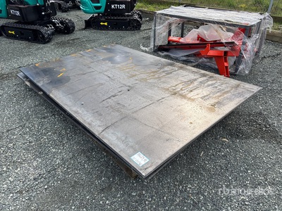 Quantity of (2) 2026 AGT 5 ft x 8 ft (0.625 in Thick) 5 ft x 8 ft Steel Plates (Unused)