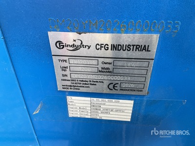 2026 CFG DM20YM Mini Excavator (Unused)