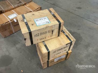 2026 AGT HSZ-4000 Quantity of (5) 2 ton Chain Hoist (Unused)