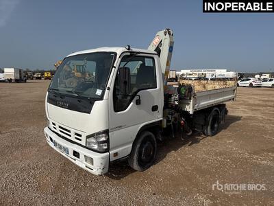 2001 PM Série 4 on Isuzu P35.Y07 Euro 4 4x2 Camion Benne Avec Grue Camion-benne avec grue (Inoperable)